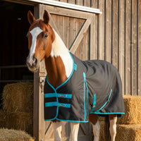 Nordic Star Turnout - 1200D - 100G - High Neck - Charcoal/Teal Binding
