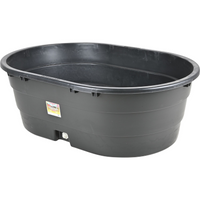 LITTLE GIANT FLEX TUB POLY/RUBBER OVAL STOCK TANK 100 GAL-  BLACK