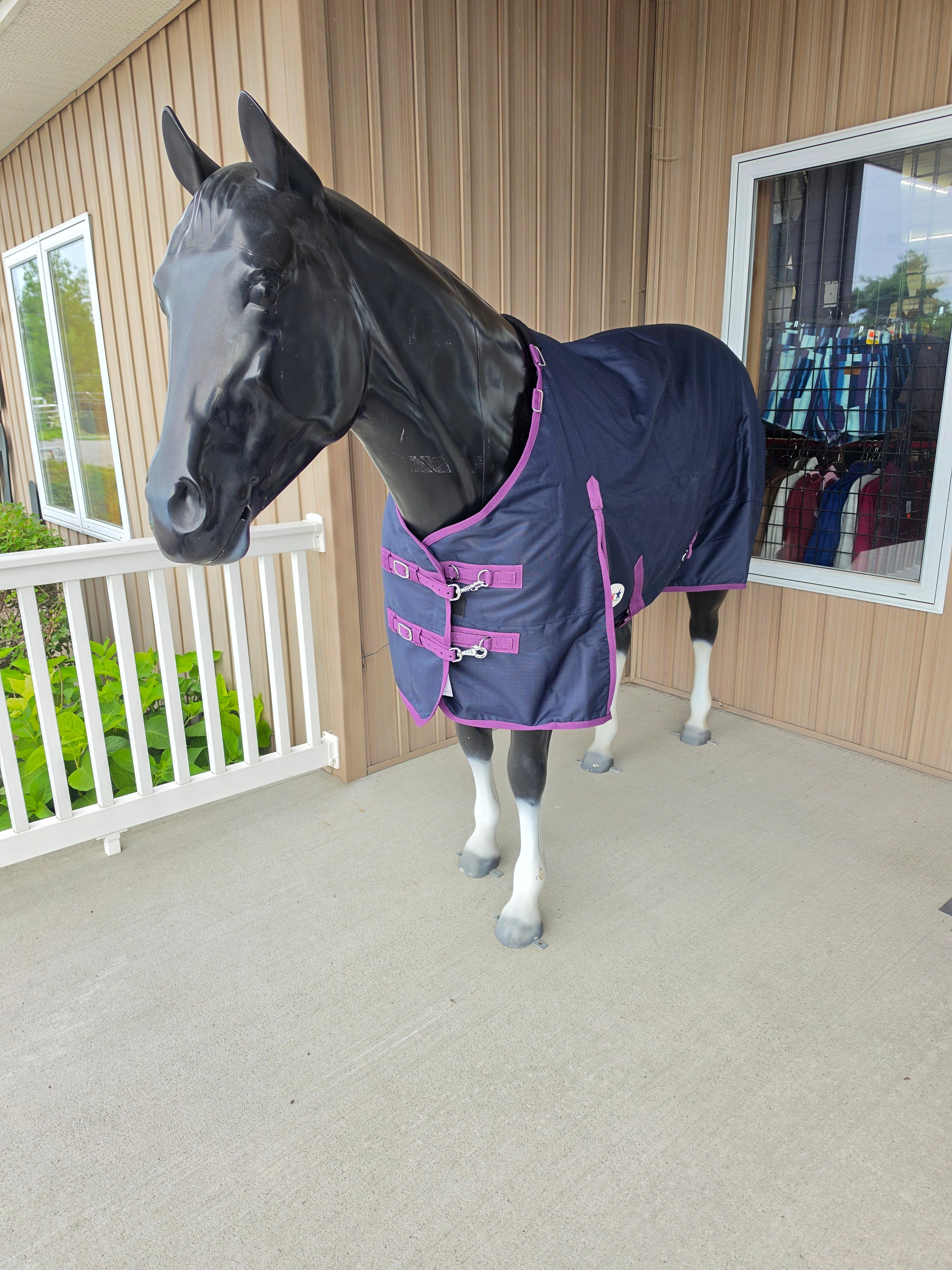 Nordic Star Turnout - 1200D - 100G - Detach-A-Neck - Navy/Plum