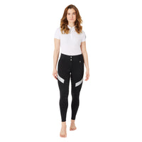 HORZE WOMENS REFLECTIVE WINTER BREECH - BLACK