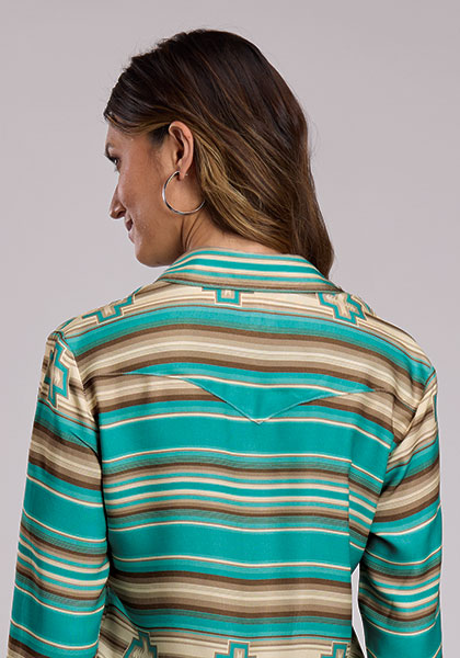 Stetson Womens Serape Print Rayon - Turquoise
