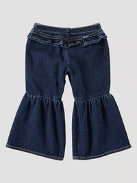 Wrangler Little Girl's Ruffle Leg Flare Jean - Lacey