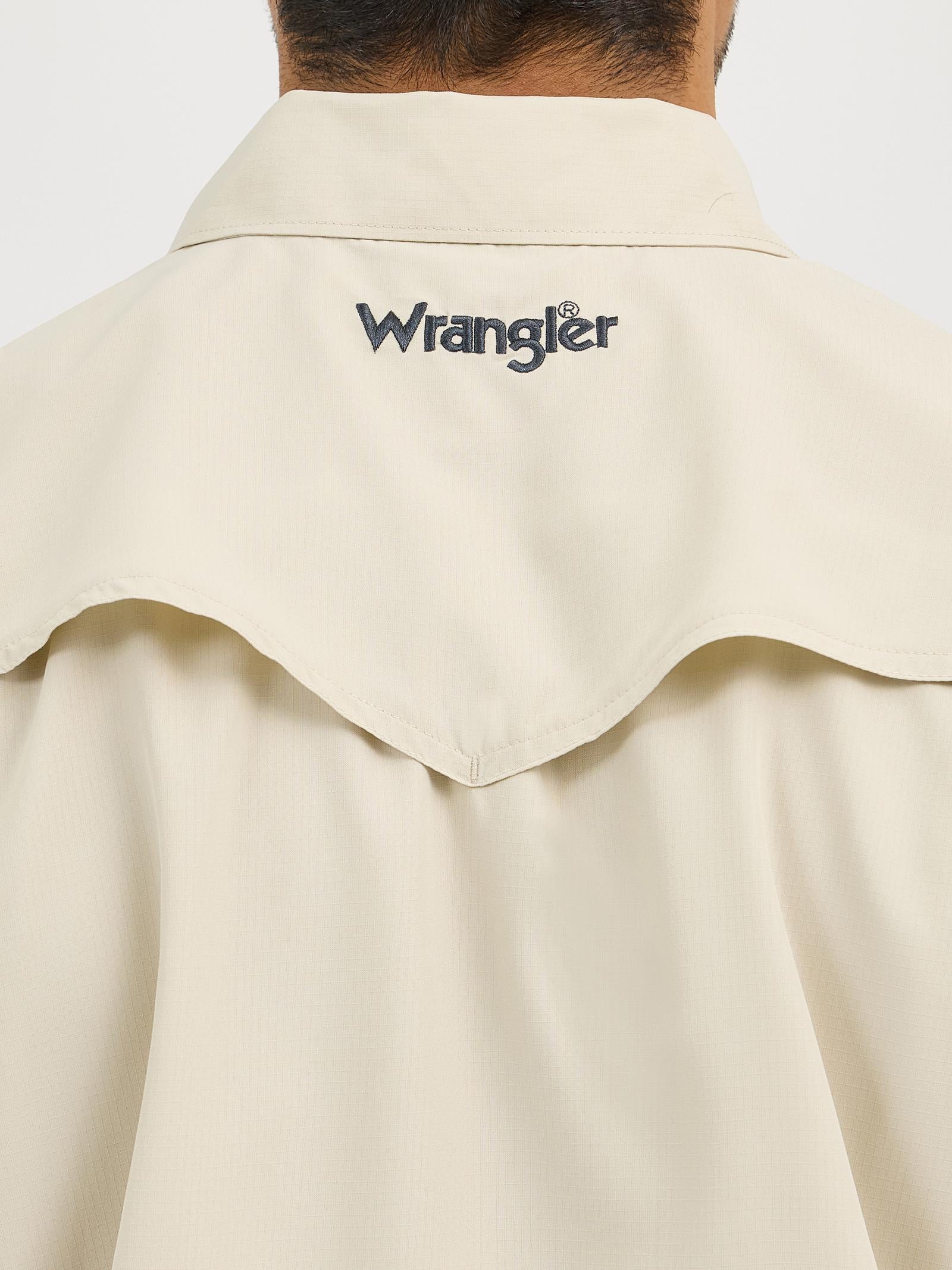 Wrangler Mens Performance Long Sleeve Shirt - Overcast