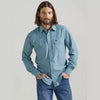 WRANGLER MENS PERFORMANCE SHIRT - BLUE