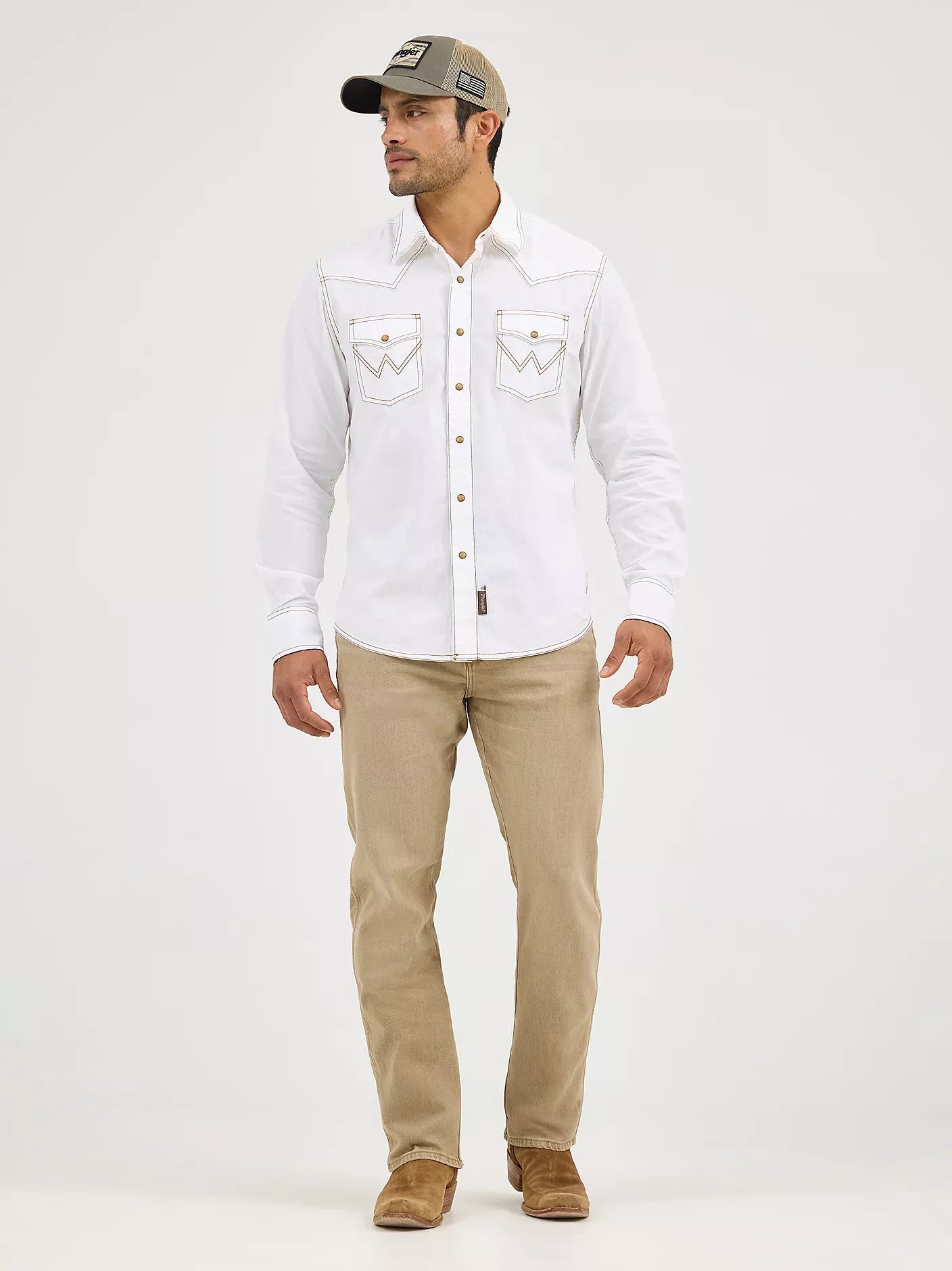 Wrangler Mens Retro® Slim Fit Straight Leg Jean - Saddle