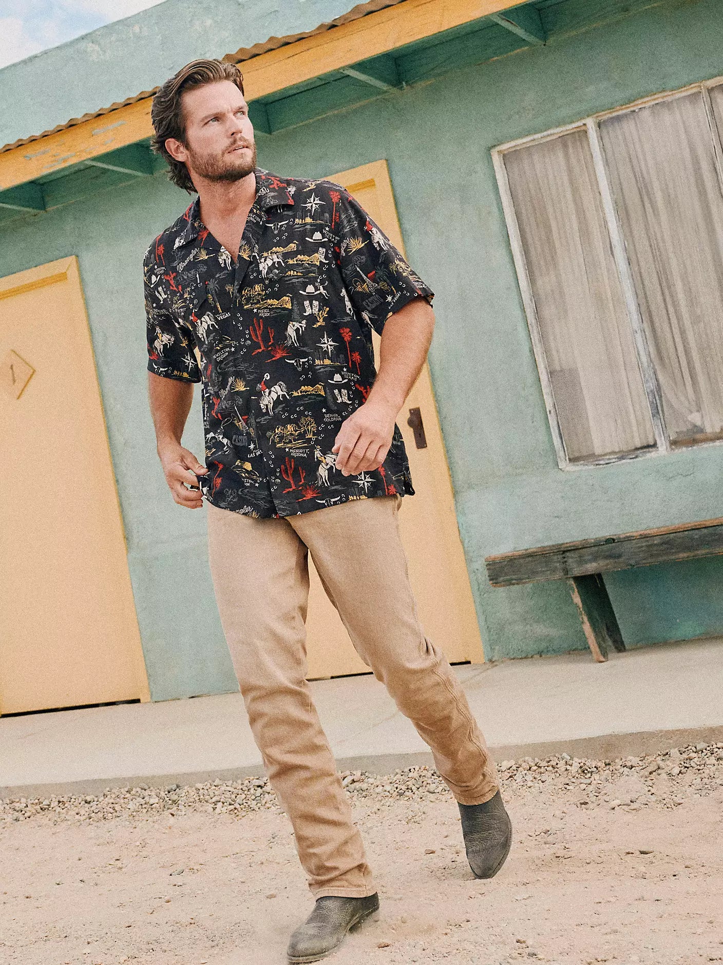 Wrangler Mens Retro® Slim Fit Straight Leg Jean - Saddle