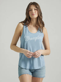 WRANGLER WOMENS RETRO ROPE LOGO RACERBACK TANK - Clearance