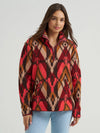 Wrangler Womens Retro 1/4 Zi[p Sherpa Pullover