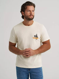 Wrangler Mens Long Live Cowboys Back Graphic T-Shirt