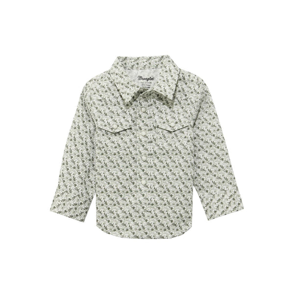 2026 - WRANGLER BABY BOY WESTERN SHIRT - GREEN