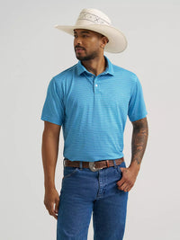 Wrangler All Terrain Gear Men's Performance Polo Shirt - Airy Blue
