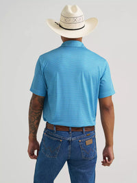 Wrangler All Terrain Gear Men's Performance Polo Shirt - Airy Blue