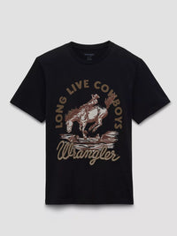 Wrangler Mens Sepia Cowboy Graphic T-Shirt