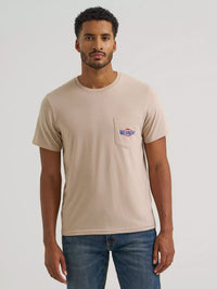 Wrangler Mens Framed Logo Back Graphic Pocket T-Shirt