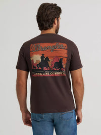 Wrangler Mens Cowboy At Sunset Graphic T-Shirt