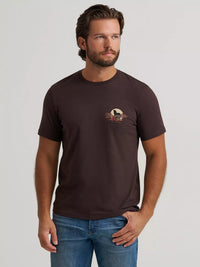 Wrangler Mens Cowboy At Sunset Graphic T-Shirt