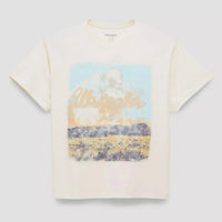 Wrangler Womens Distressed Landscape Girlfriend Graphic Tee