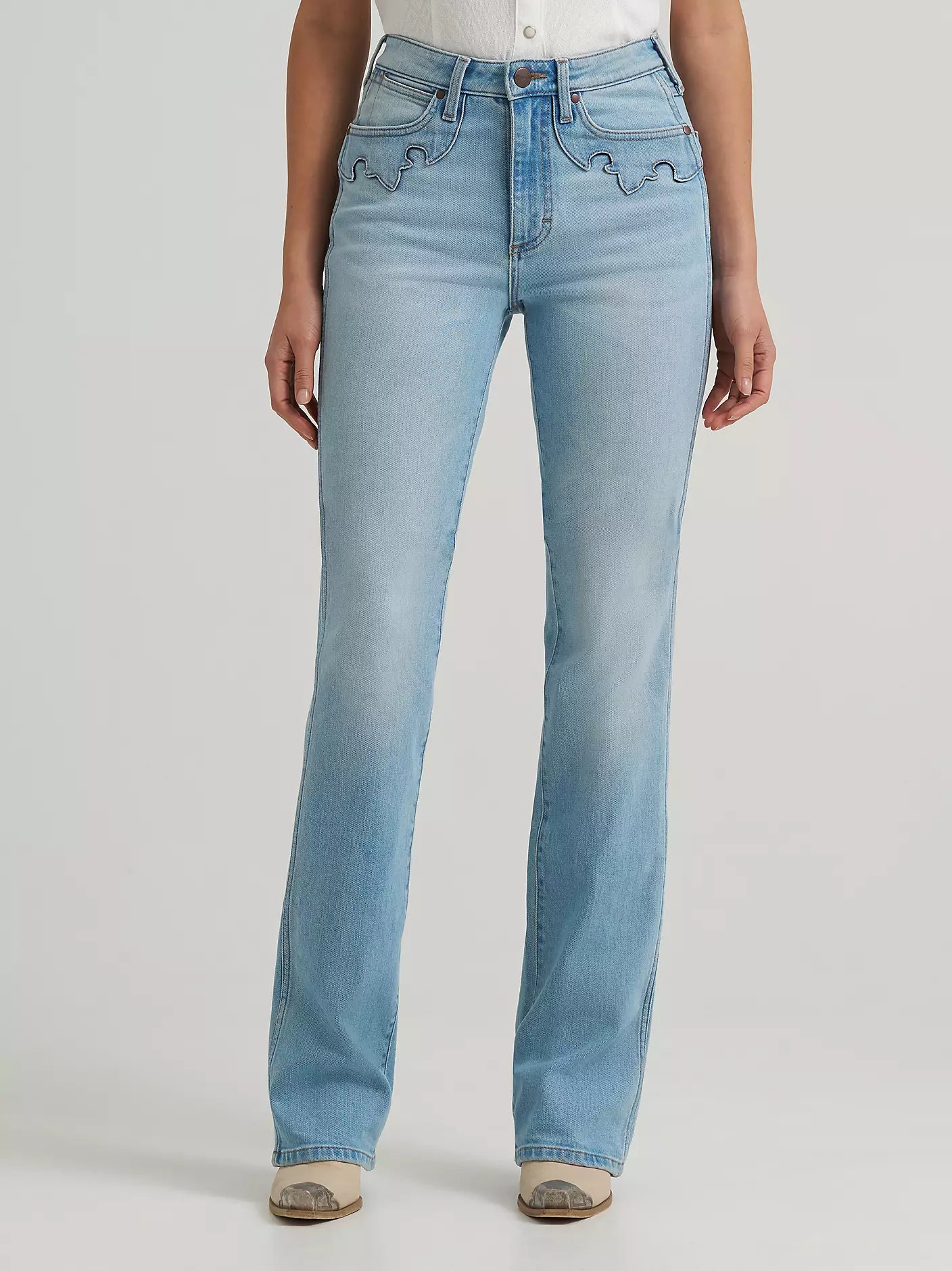 Wrangler Womens Retro® Bailey High Rise Embellished Bootcut Jean - Aubrielle