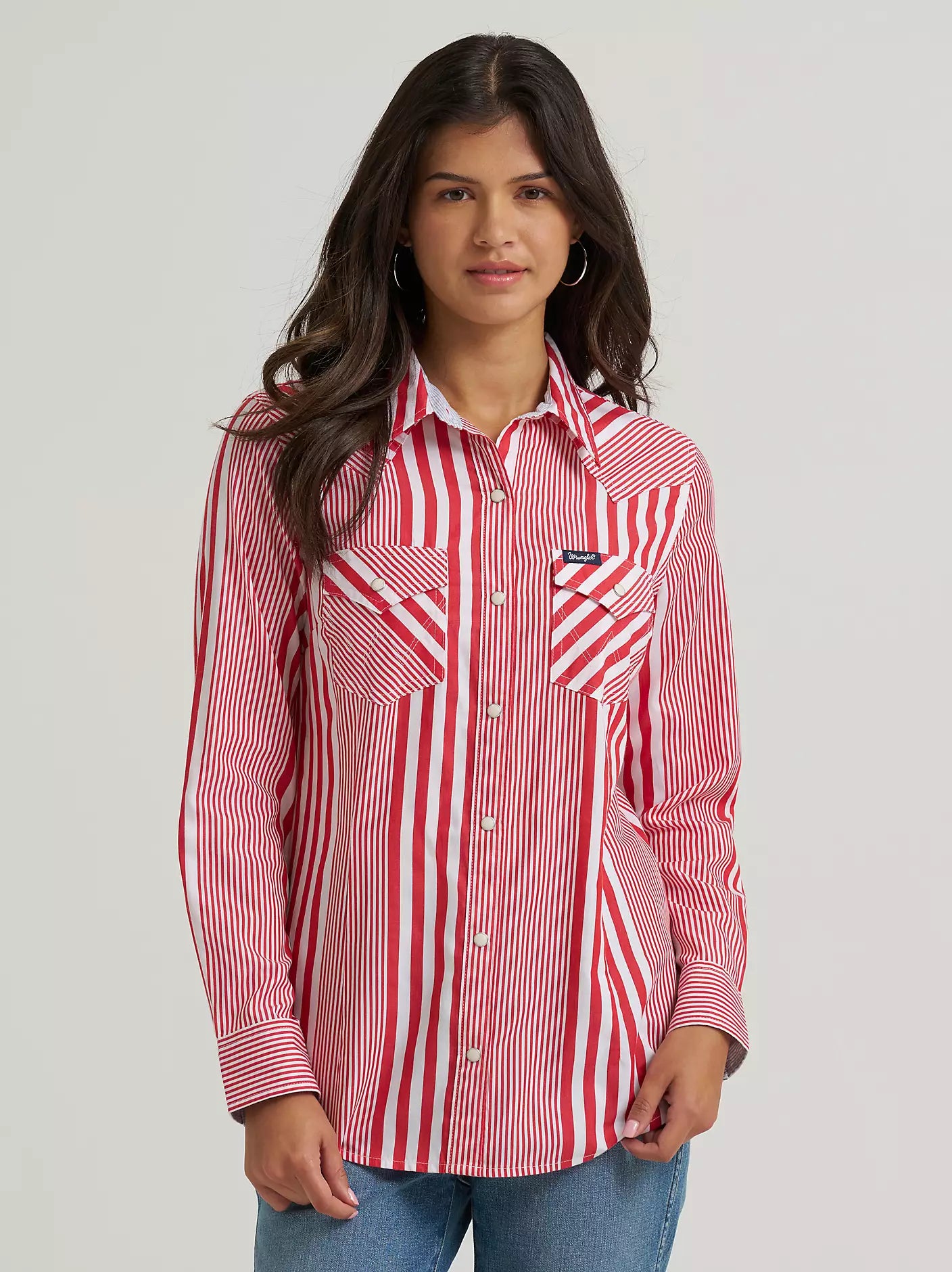 Wrangler Womens Olivia Western Slim Snap Shirt
