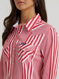 Wrangler Womens Olivia Western Slim Snap Shirt