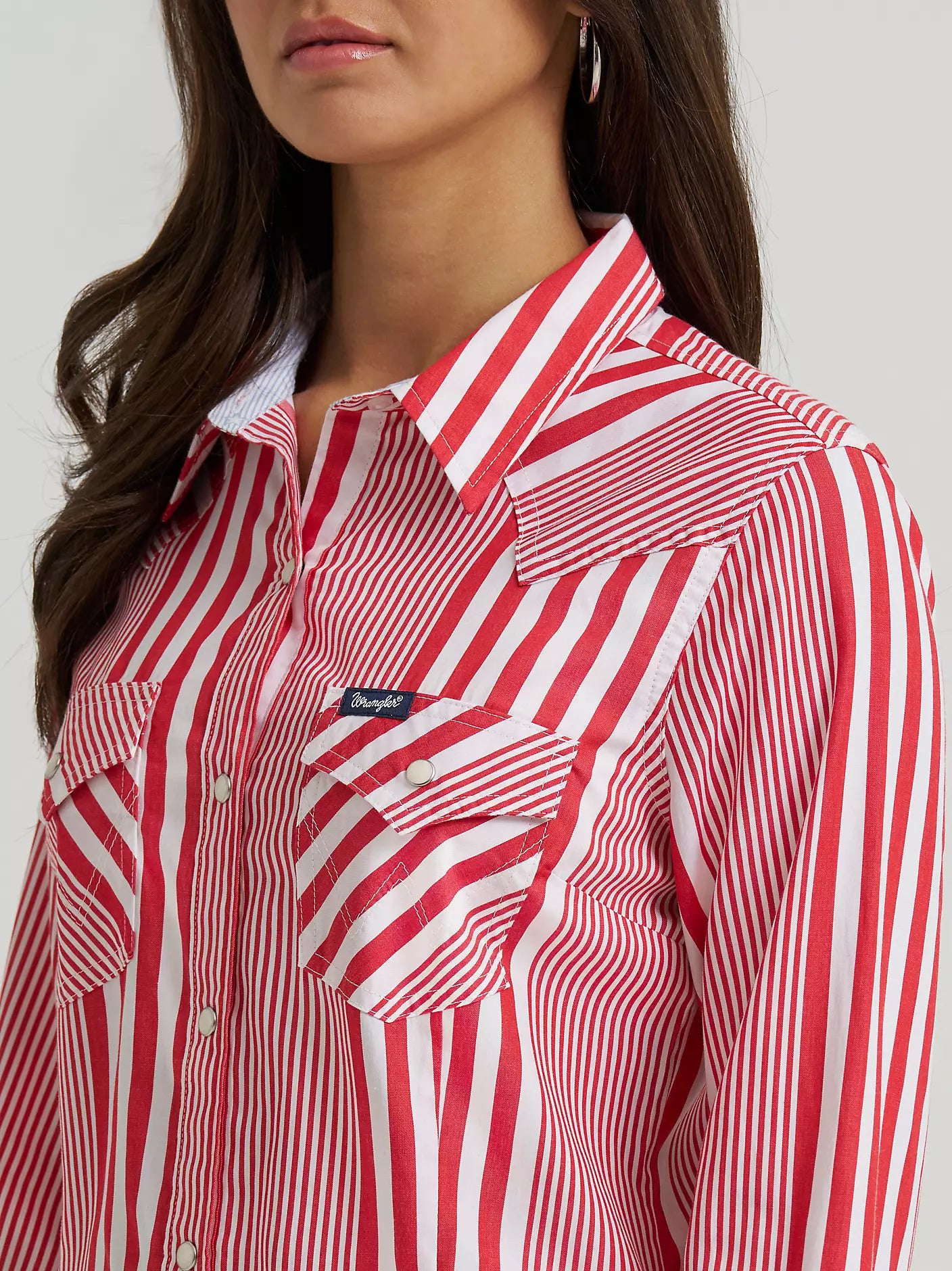 Wrangler Womens Olivia Western Slim Snap Shirt