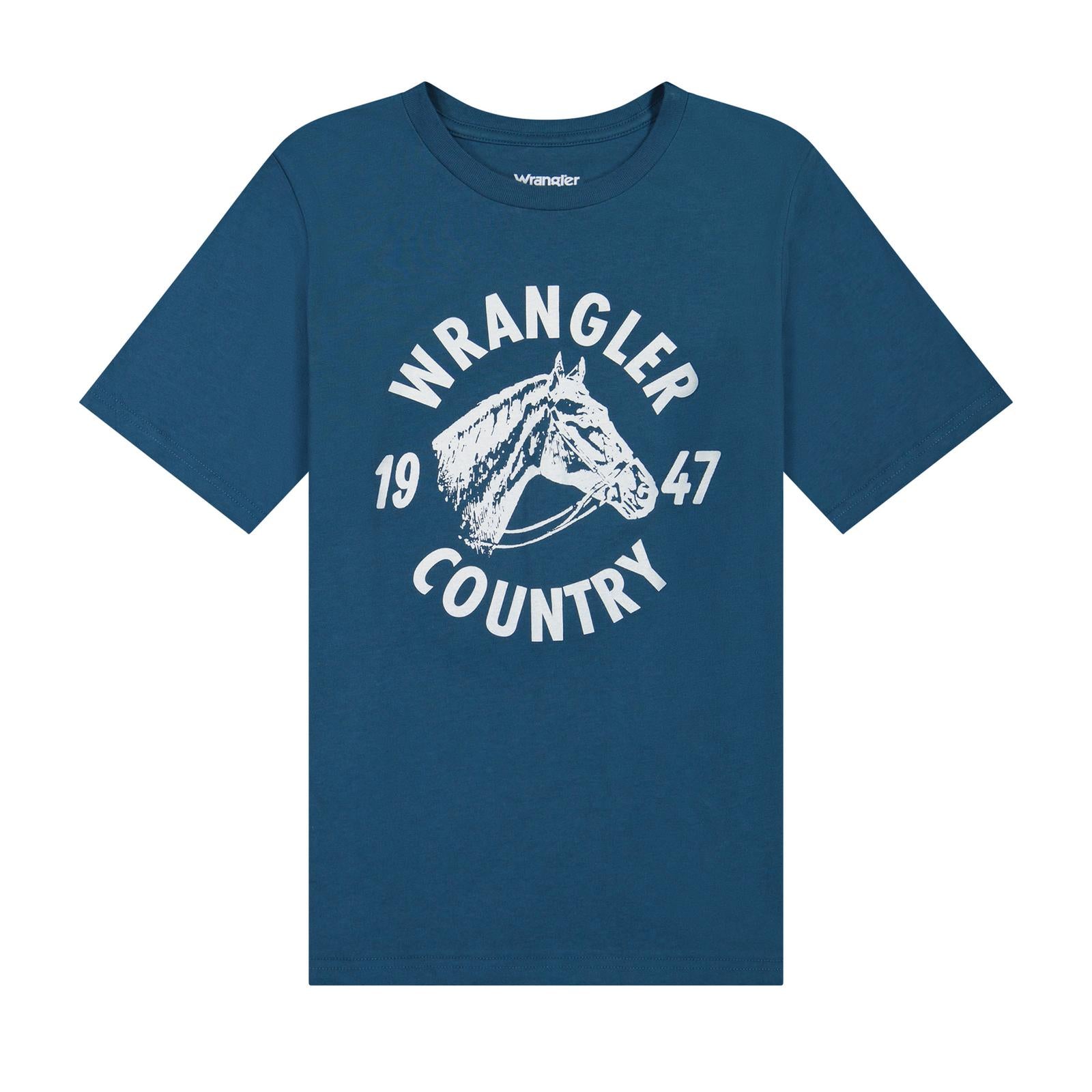 Wrangler Boys Short Sleeve Graphic T-Shirt - Stargazer Heather