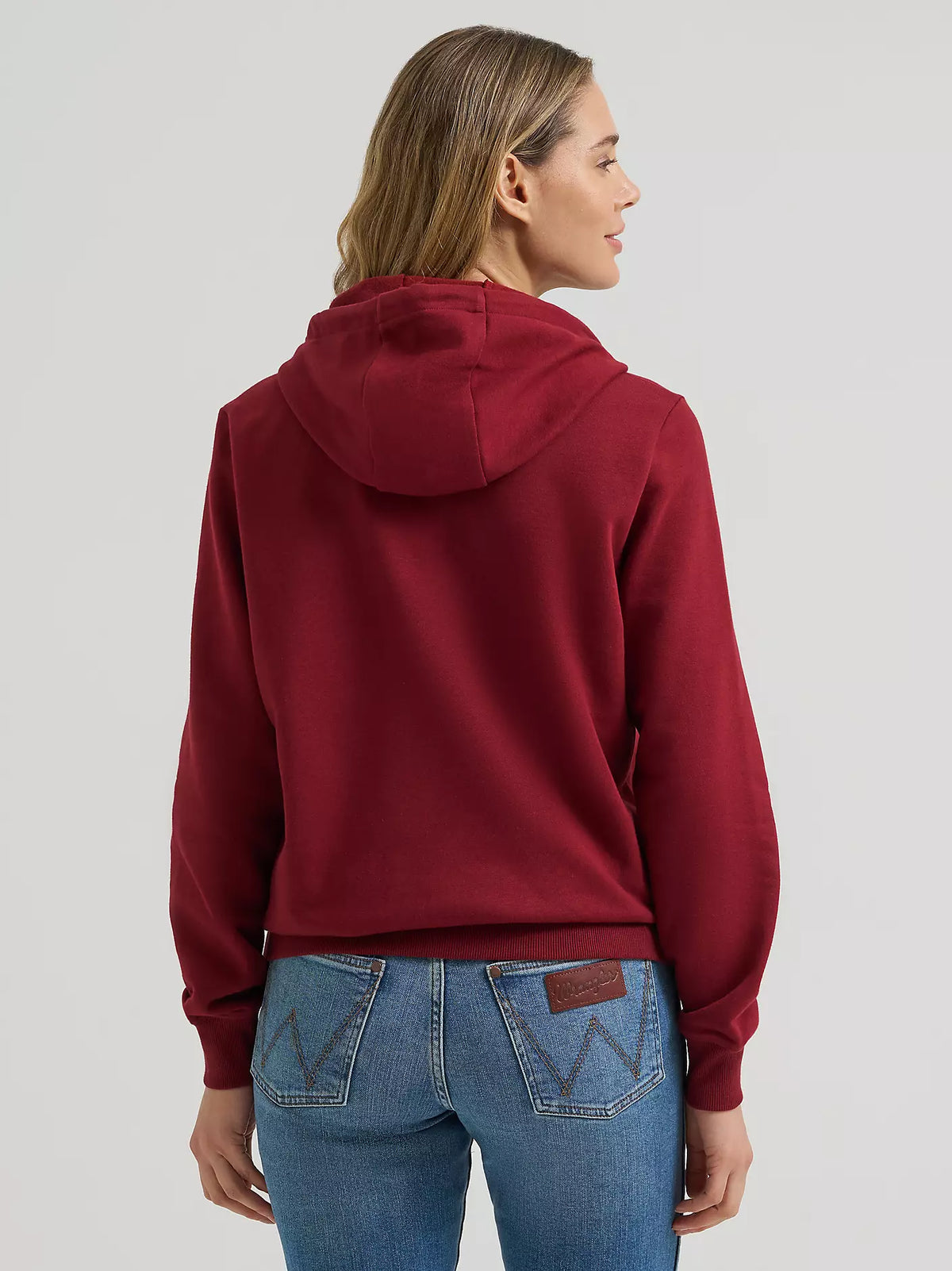 Wrangler Womens Country Applique Pullover Hoodie - Pomegranate