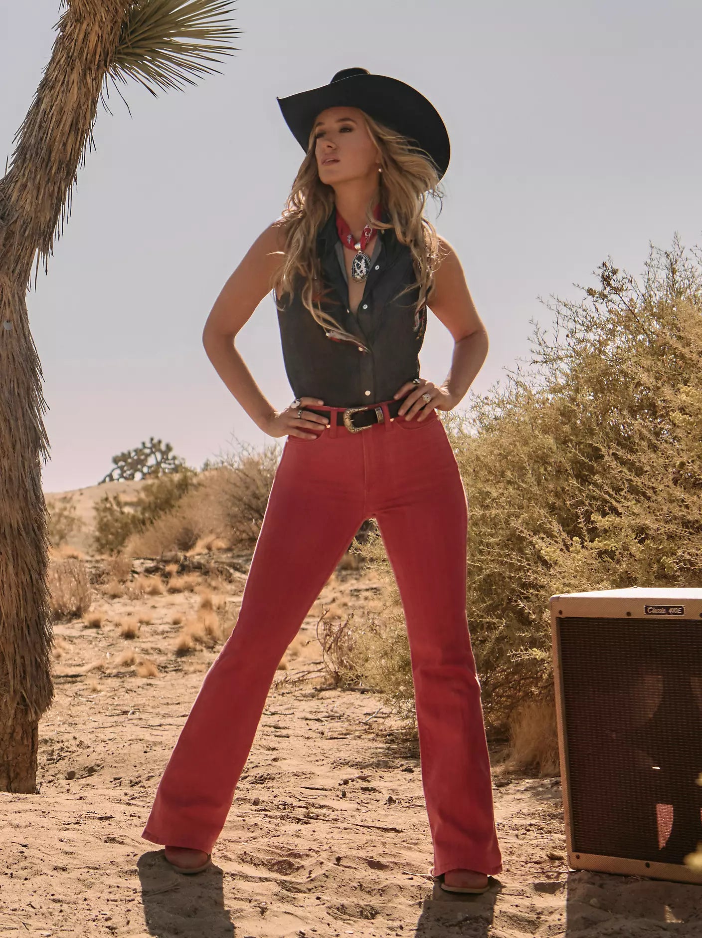 Wrangler Lainey Wilson x Wrangler Red Flare Jeans