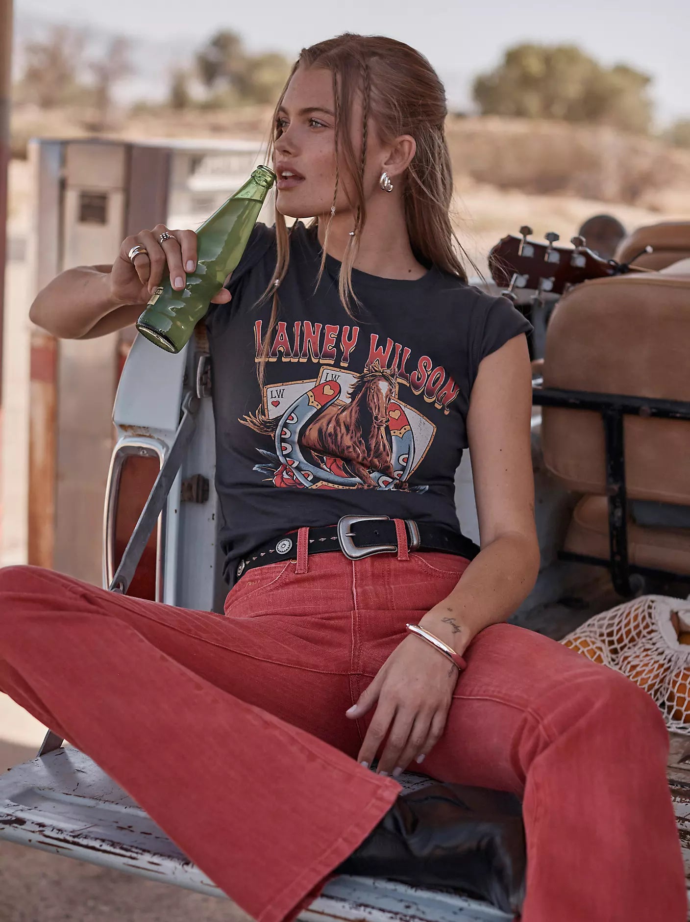 Wrangler Lainey Wilson x Wrangler On Deck Shrunken Band Tee