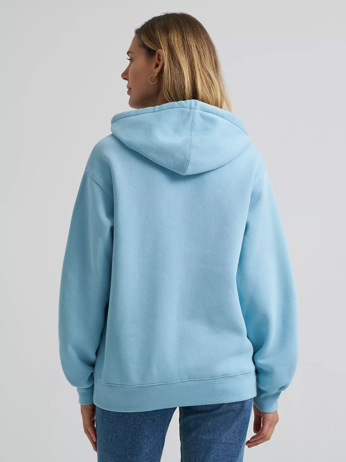 Wrangler Womens Wide Open Spaces Logo Hoodie - Sky Ridge