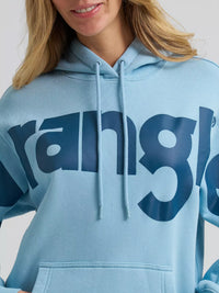 Wrangler Womens Wide Open Spaces Logo Hoodie - Sky Ridge