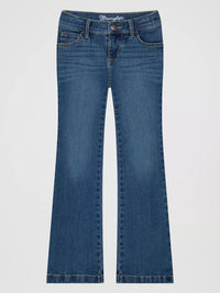 Wrangler Girls Bespoke Boot Cut Jean - Light Wash