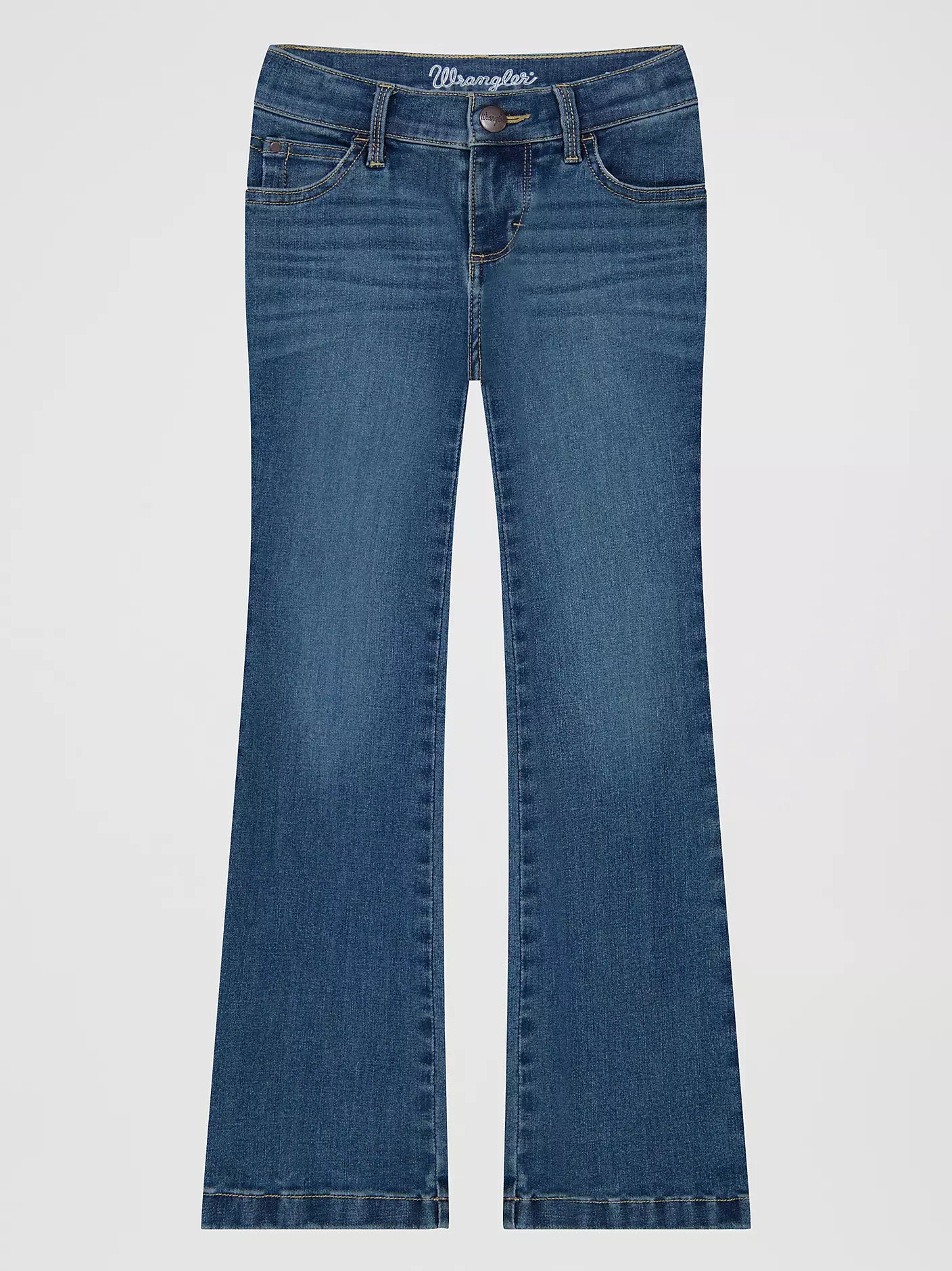 Wrangler Girls Bespoke Boot Cut Jean - Light Wash