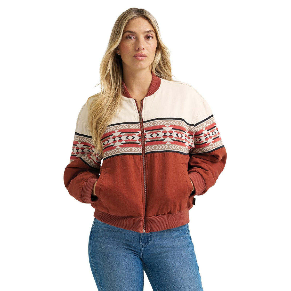 Wrangler Womens Bomber Jacket - Cream