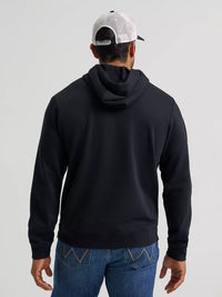 Wrangler Mens Longhorn 47 Graphic Pullover Hoodie- Black