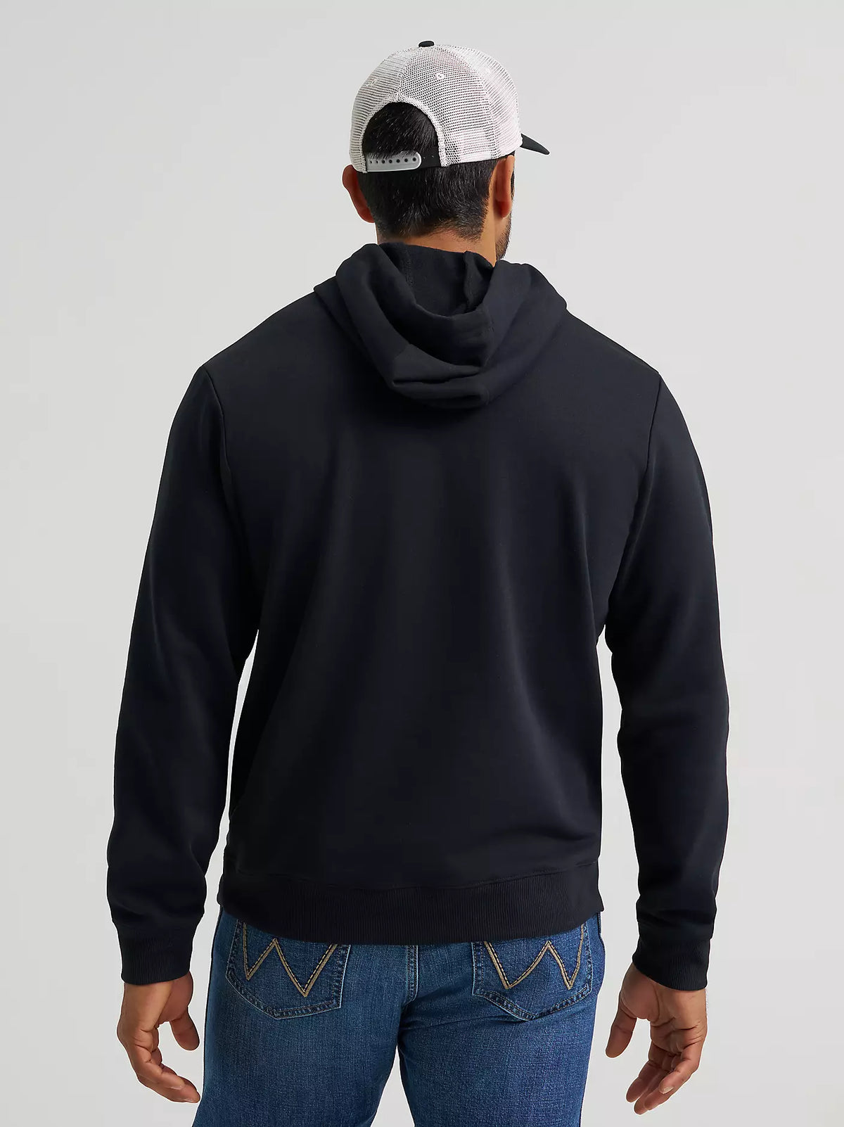 Wrangler Mens Longhorn 47 Graphic Pullover Hoodie- Black