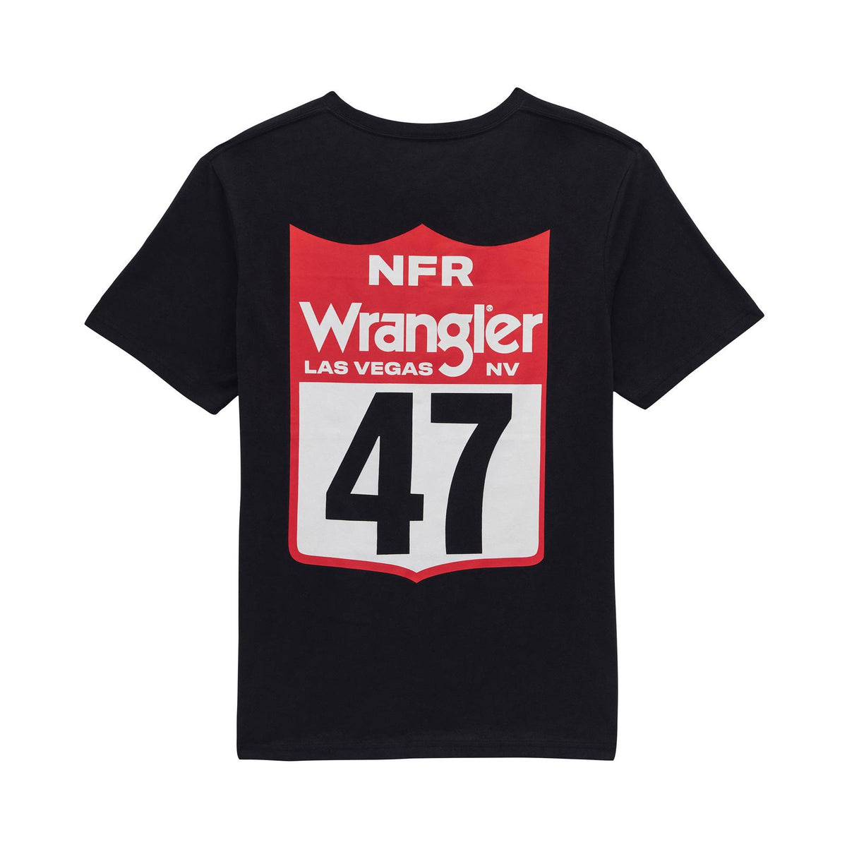 Wrangler Mens Graphic Short Sleeve T-Shirt - Regular Fit - Black Beauty