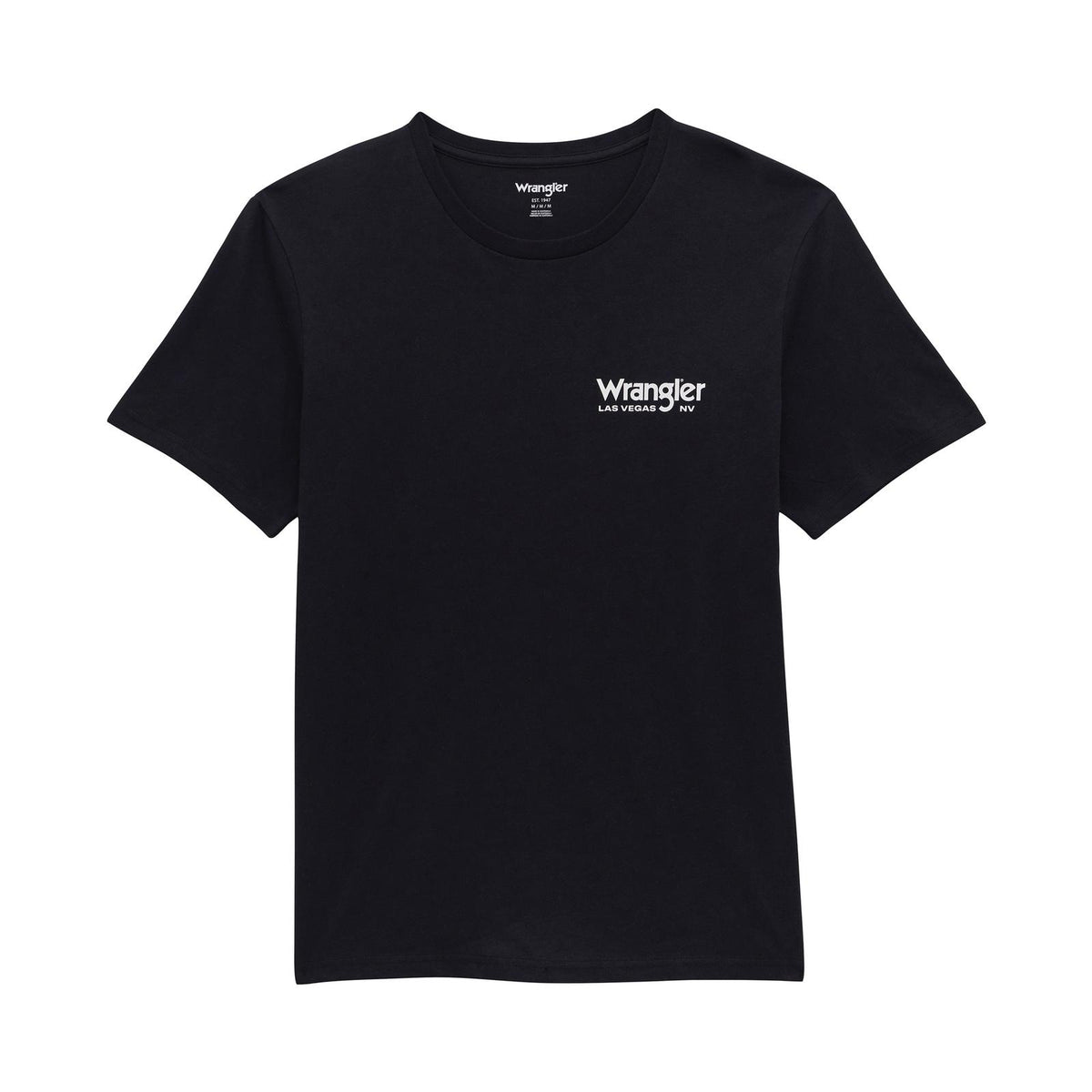 Wrangler Mens Graphic Short Sleeve T-Shirt - Regular Fit - Black Beauty
