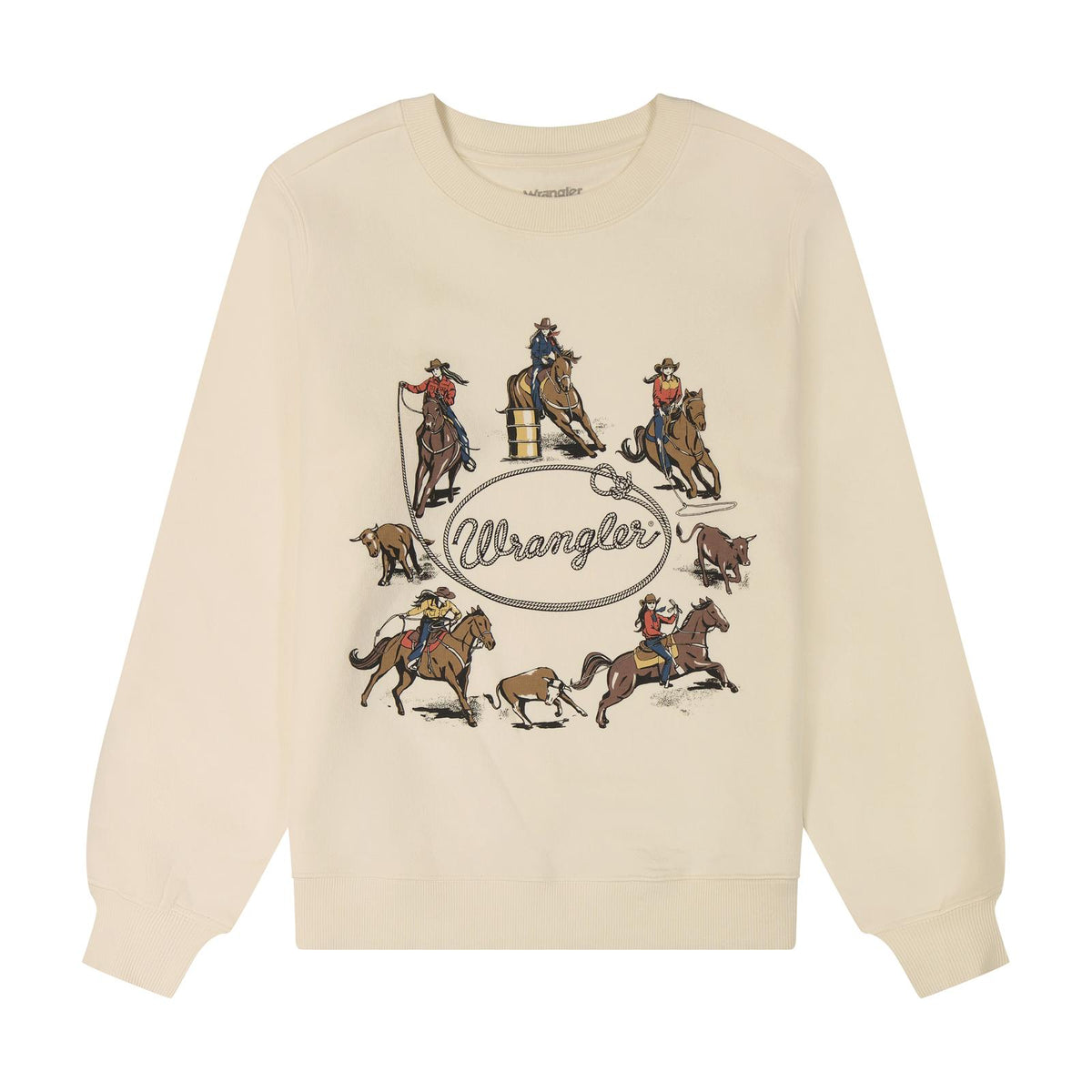 Wrangler Crew Fleece - Regular Fit - Antique White