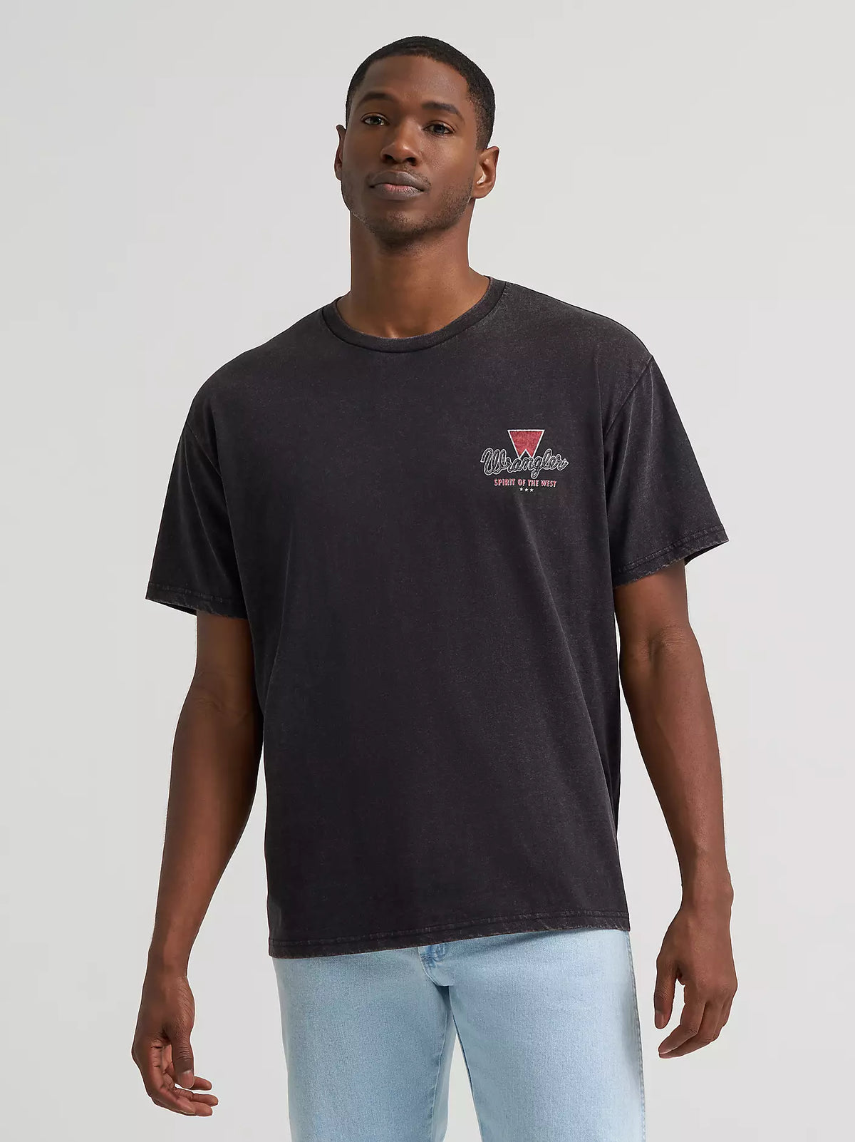 Wrangler Mens Ranch Archive Graphic T-Shirt - Black