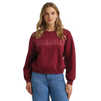 Wrangler Womens Canyon Pullover - Oversized Fit - Cabernet
