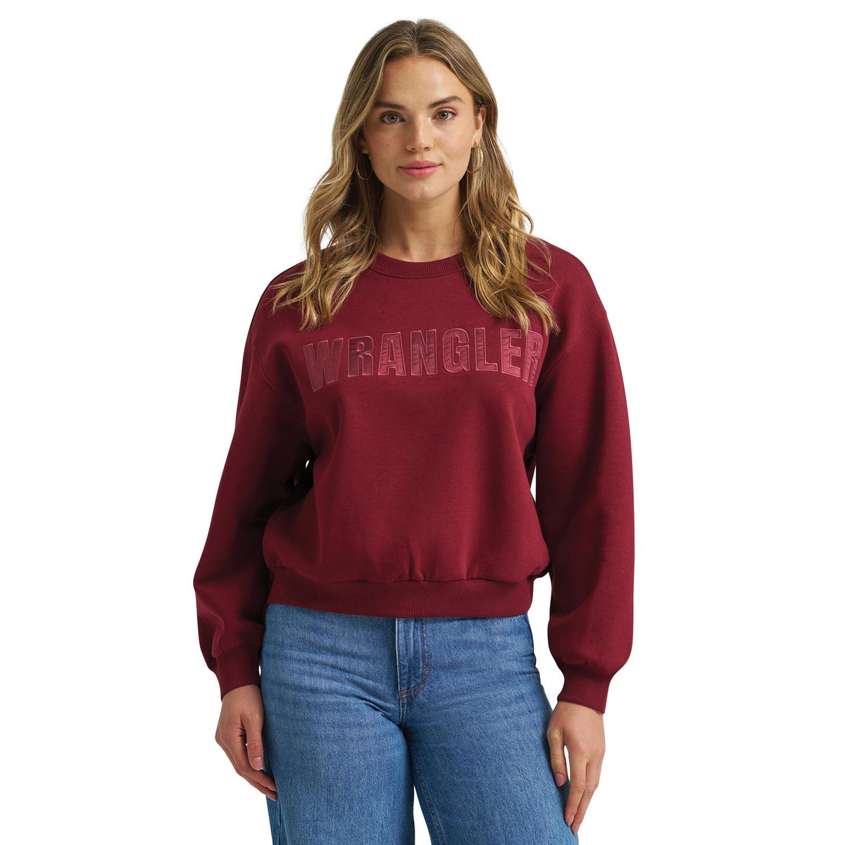 Wrangler Womens Canyon Pullover - Oversized Fit - Cabernet