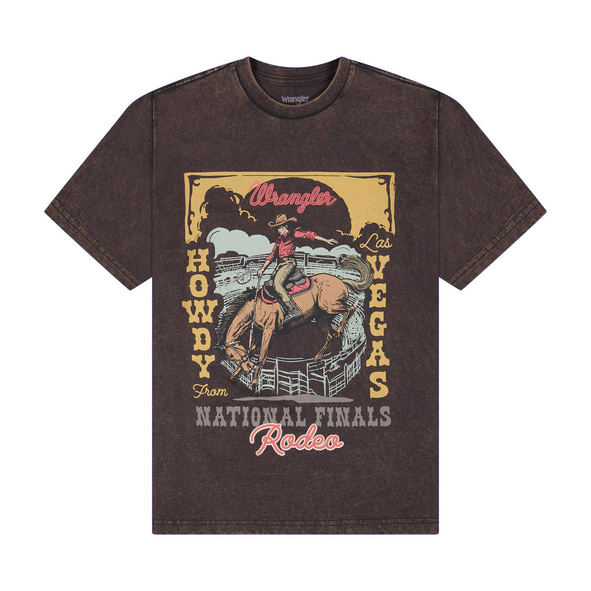 Wrangler Womens Retro Graphic Short Sleeve T-Shirt - Regular Fit - Phantom