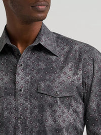 Wrangler Men 20X® Competition Advanced Comfort Long Sleeve Two Pocket Western Snap Shirt