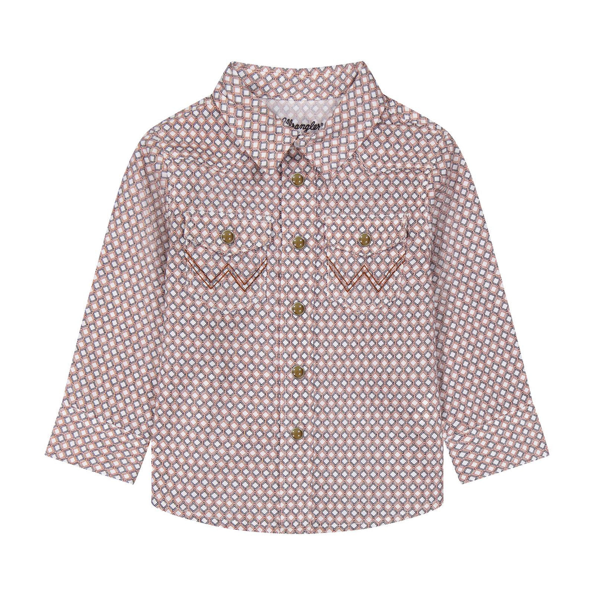 Wrangler Baby Boy Long Sleeve Shirt - Brown