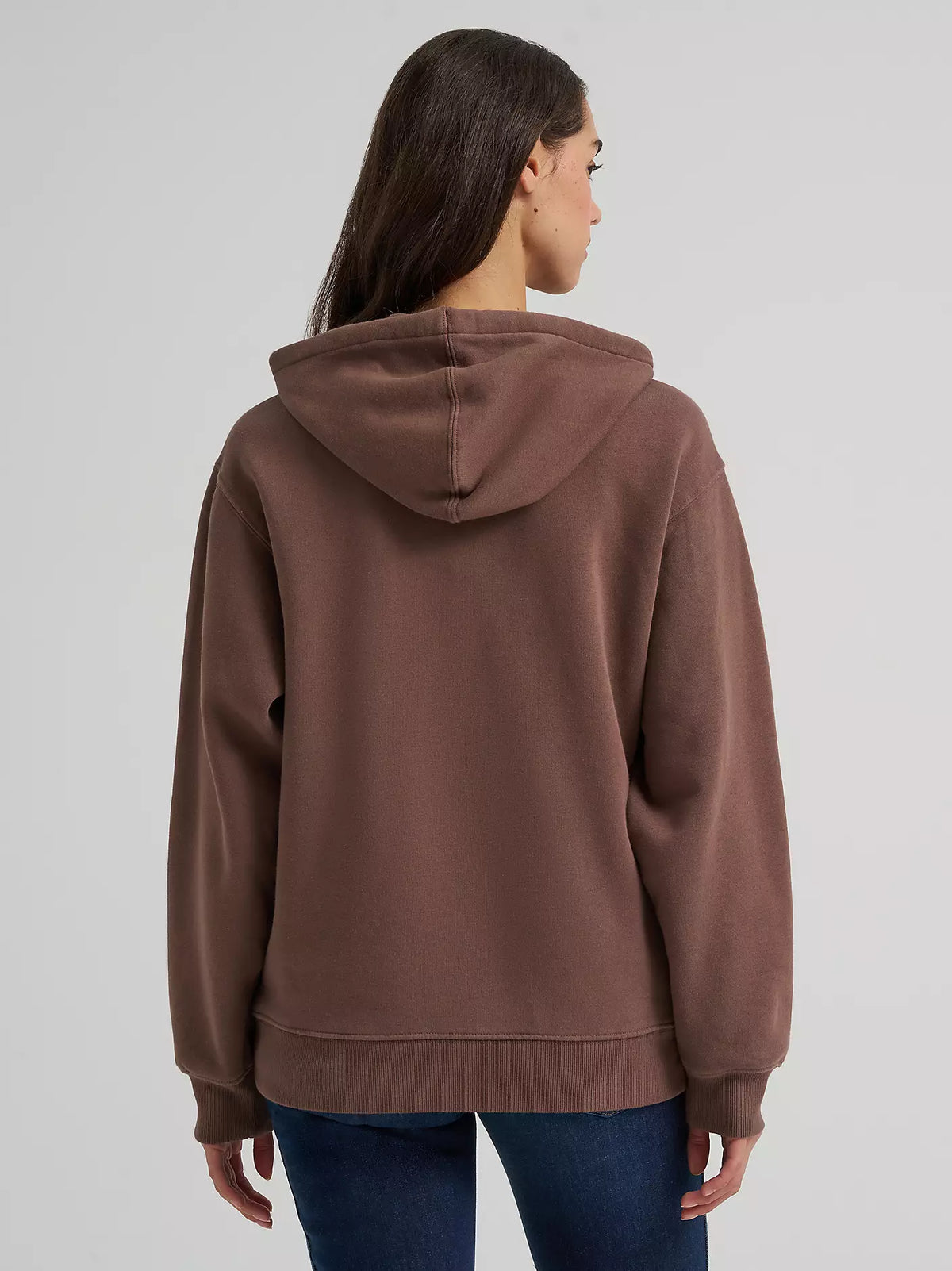 Wrangler Wide Open Spaces Logo Hoodie - Cocoa Lite