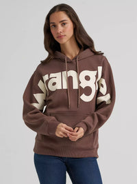 Wrangler Wide Open Spaces Logo Hoodie - Cocoa Lite