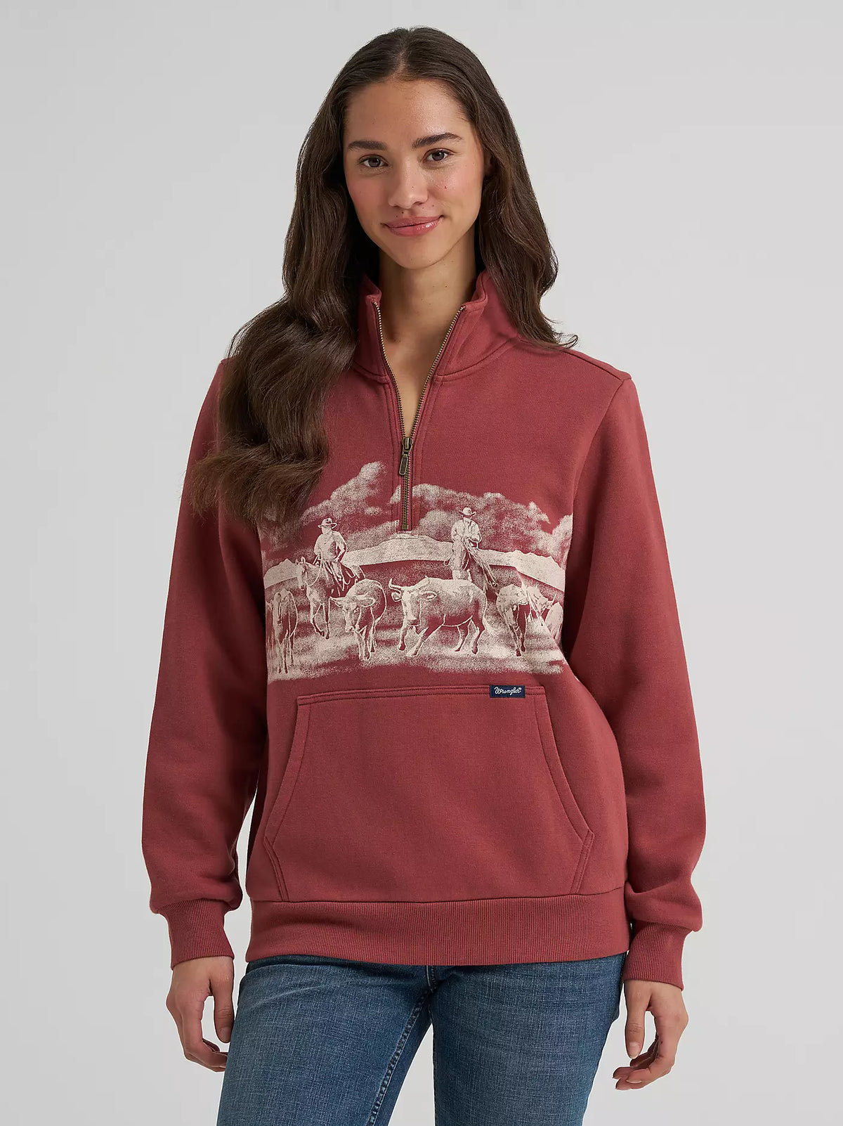 Wrangler Womens Wild West Pullover - Rose
