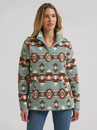 Wrangler Womens High Plains Sherpa Zip Pullover
