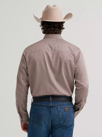 Wrangle Mens Cody Johnson One Pocket Button Down Shirt - Waterline Speckle